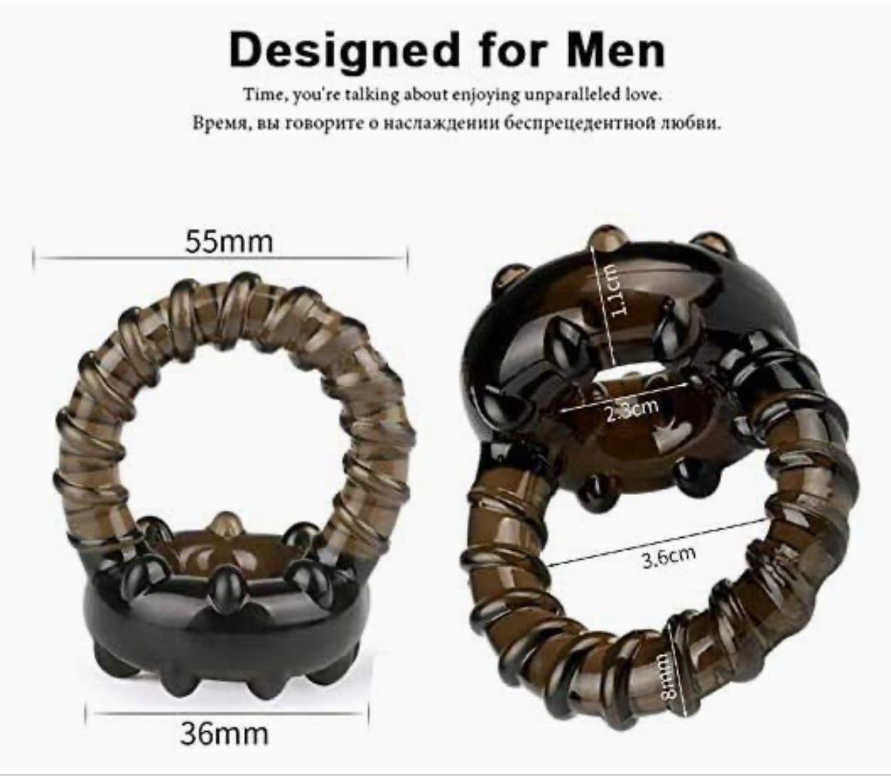 Silicone Penis Ring for Men Erection for Sex Toys for Men Cock Ring Rubber Couples Cock Rings Penis Ring Soft Silicone Couples Cock and Ball Ring Sexual Wellness