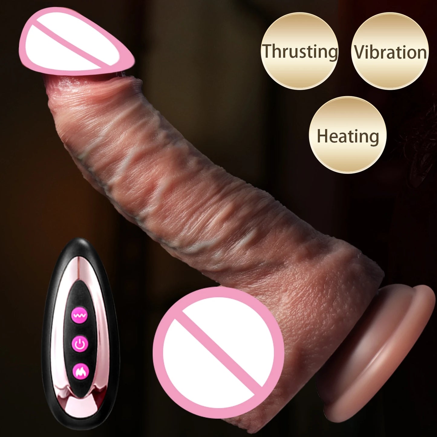 Realistic Dildos Thick Anal  Penis Cock Vibrator Clitoris Quick Orgasm G Spot Stimulator Suction Cup Adult Toys For Women Couple