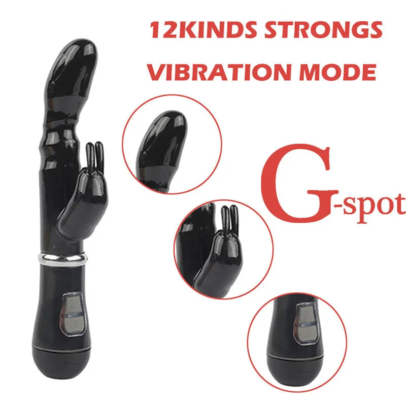 4pcs Adult Toys Dildo Vibrator Sex Toy Double Rod Masturbation Rabbit Vibrator Adult Sex Product Vagina Vibrator for Women