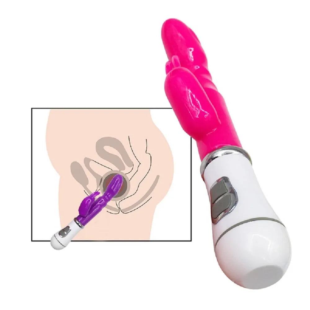 4pcs Adult Toys Dildo Vibrator Sex Toy Double Rod Masturbation Rabbit Vibrator Adult Sex Product Vagina Vibrator for Women