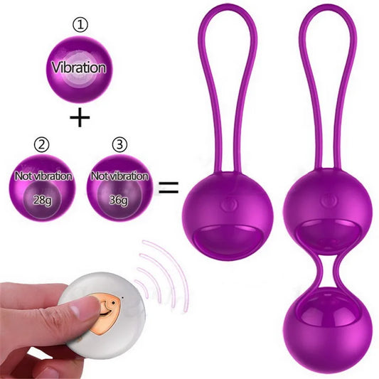 Kegel balls vibrators Vaginal Tighten exercises Balls Remote Control Vibrating Geisha Balls Jump Egg Adult Sex Toys for Women