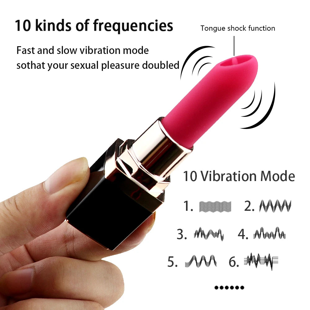 Rechargeable Mini Lipstick Vibrator Portable Bullet G-spot  Massage Clitoris Stimulator Erotic Product Sex Toys for Women Sexo