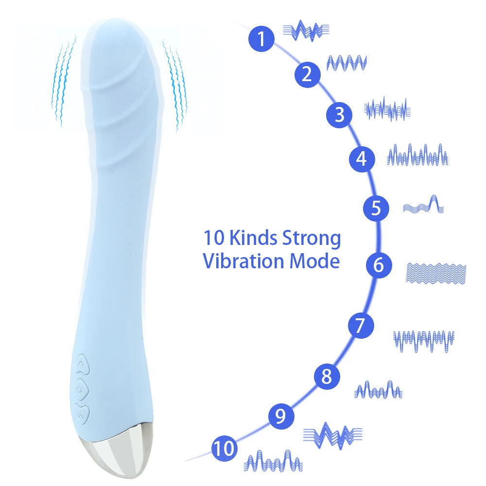 USB Charging G-Spot Dildos Vibrator Sex Toys For Women 10 Speeds Vagina Clitoris Massager Female Masturbation Powerful