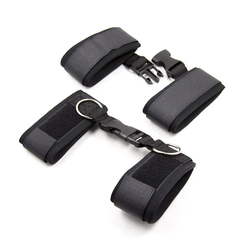 Adult BDSM Bondage Slave Erotic Sex Toys For Women Couples No Vibrator Leg Open Restraints Neck Handcuffs Ankle Cuff Straps Shop