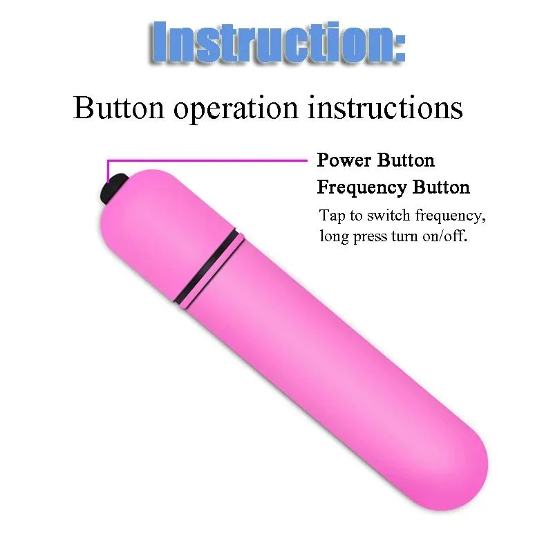 Mini Bullet Vibrator Vaginal Massage Dildo Vibrador Sex Toys For Women G-spot Vibrating Clitoris Stimulator Female Masturbator