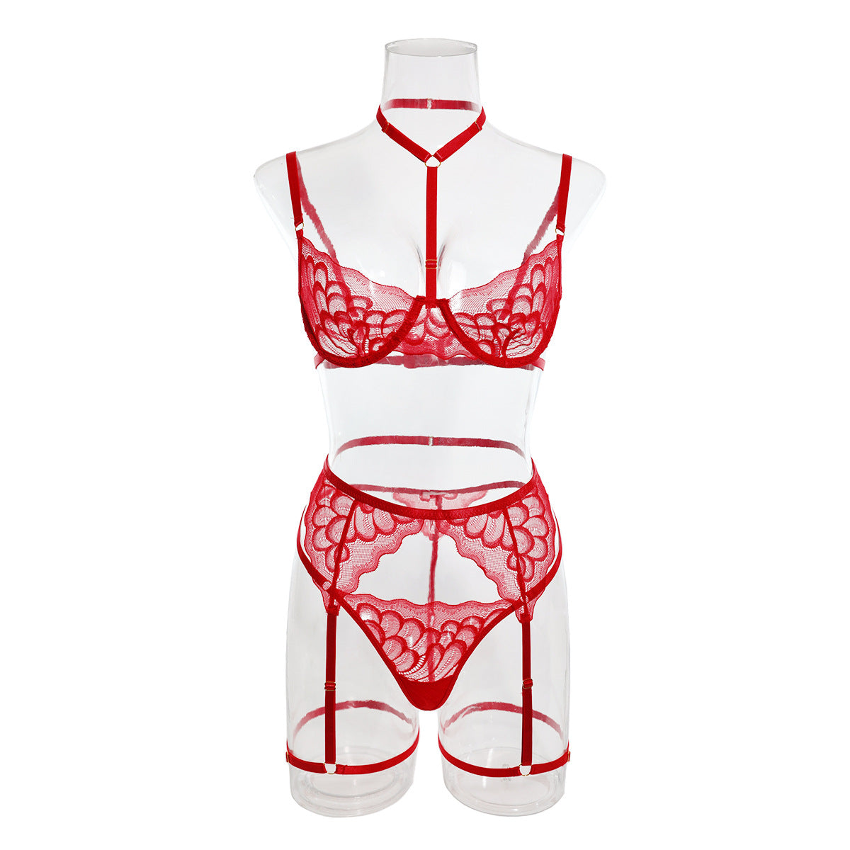 CHILLGIO Women Transparent Push Up Bra Brief Suits Erotic Basic Tight Intimate Lingerie Sheer Sexy Lace Underwire Underwear Sets