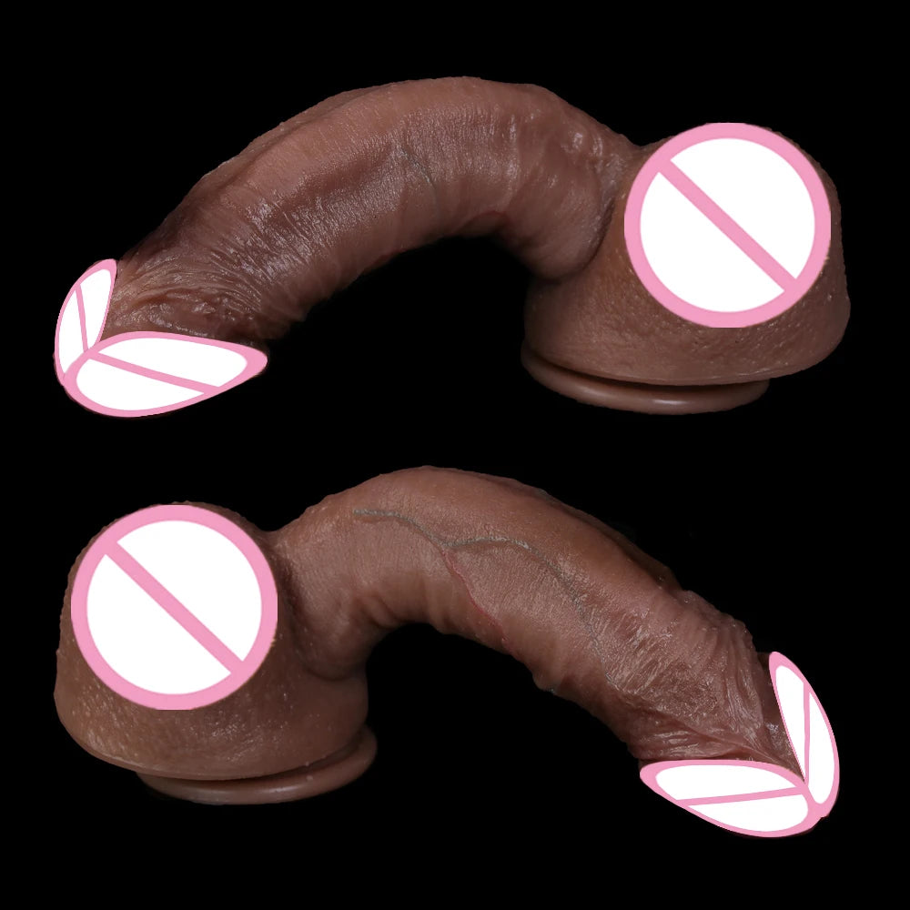 New Arrivals Realistic Dildo Soft Penis Huge Female Pussy Massager Suction Cup Anal Plug Sex Toys For Woman Masturbator Dick Hot