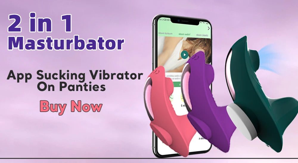 2 In 1 Bluetooth APP Sucking Vibrators Female Wearable Clit Sucker Clitoris Stimulator Adult Goods Sex Toys for Women 's Panties