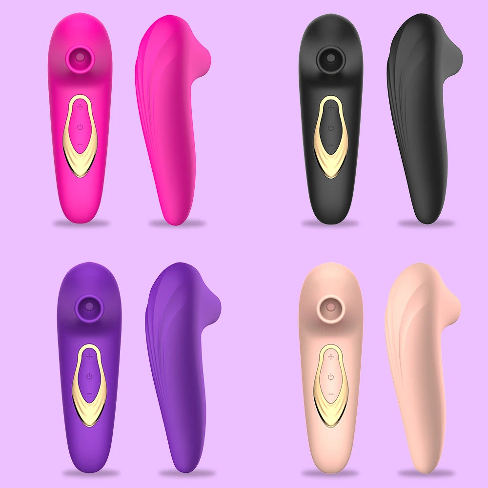 Powerful Clitoris Sucking Tongue Vibrator for Women Nipples Suction Stimulator 10 Vibration Modes Clitoral Massager Waterproof