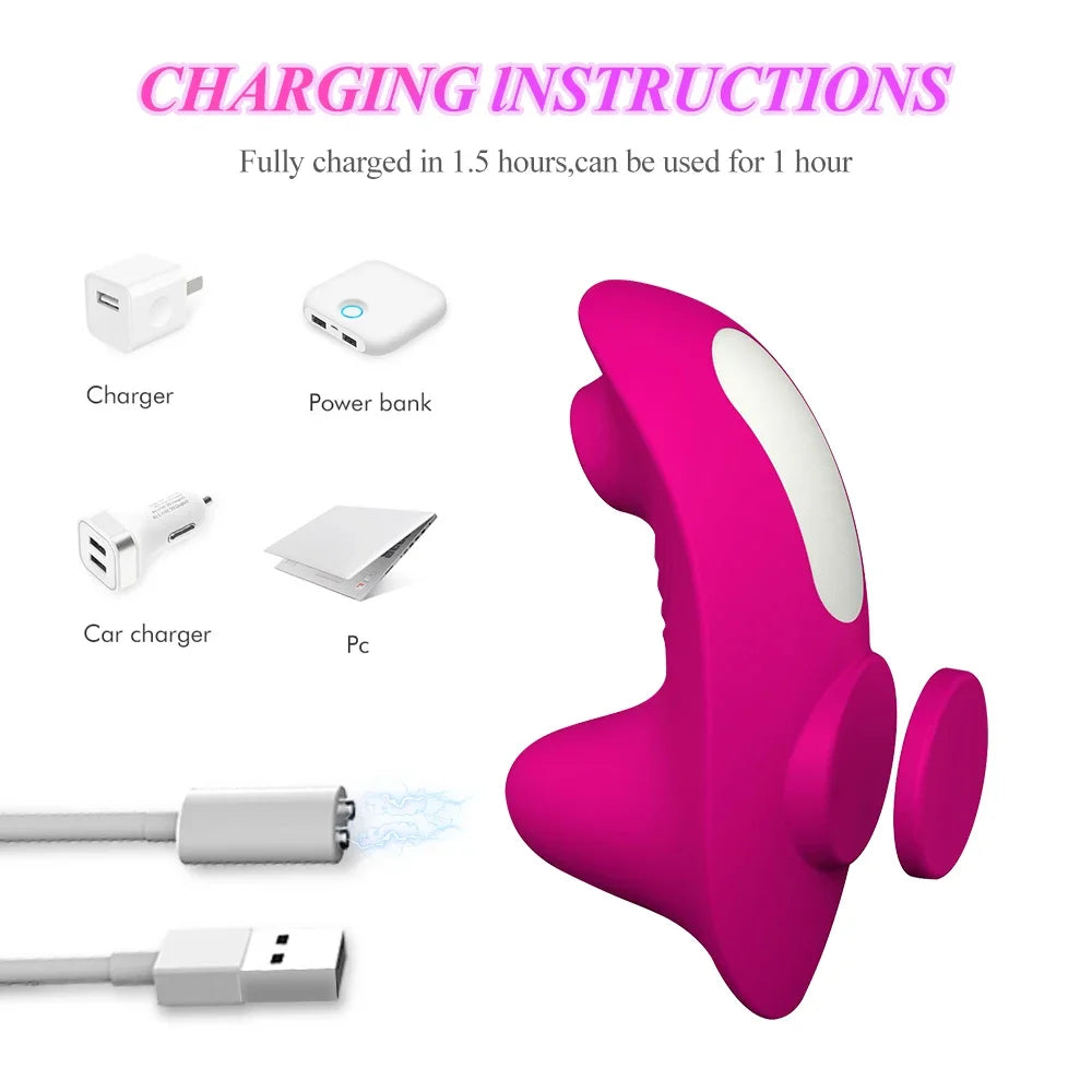 Wearable Clitoral Stimulator Portable Panty Sucking Vibrator Wireless Remote Control Invisible Vibrating Egg Sex Toys for Women