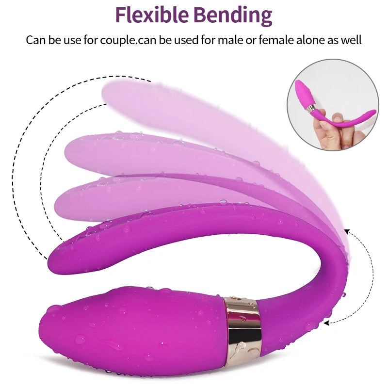 Wearable U Shaped G Spot Vibrator 10 Speed Wireless Remote Control Dildo Sex Toys for Couple Women Clitoris Stimulator Adults