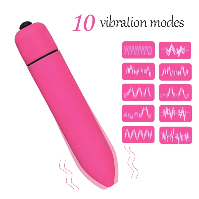 Mini Bullet Vibrator 10 Frequency Powerful Clitoris Stimulator Vaginal Massage Masturbator Sex Toys For Women Adults 18