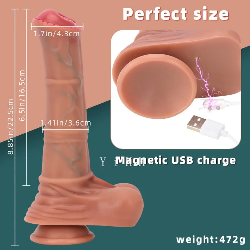 Horse Dildo Vibrator for Women dildo with suction cup Thrusting Massage Vibration Wand Vaginal Stimulation Masturbator Sex Toys