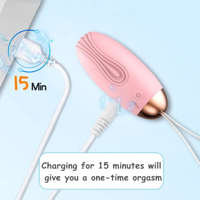 Kegel Ball Wireless Remote Control Vibrating Egg Clitoris Stimulator Vaginal Massage Ball G- Spot Vibrators Sex Toys for Woman