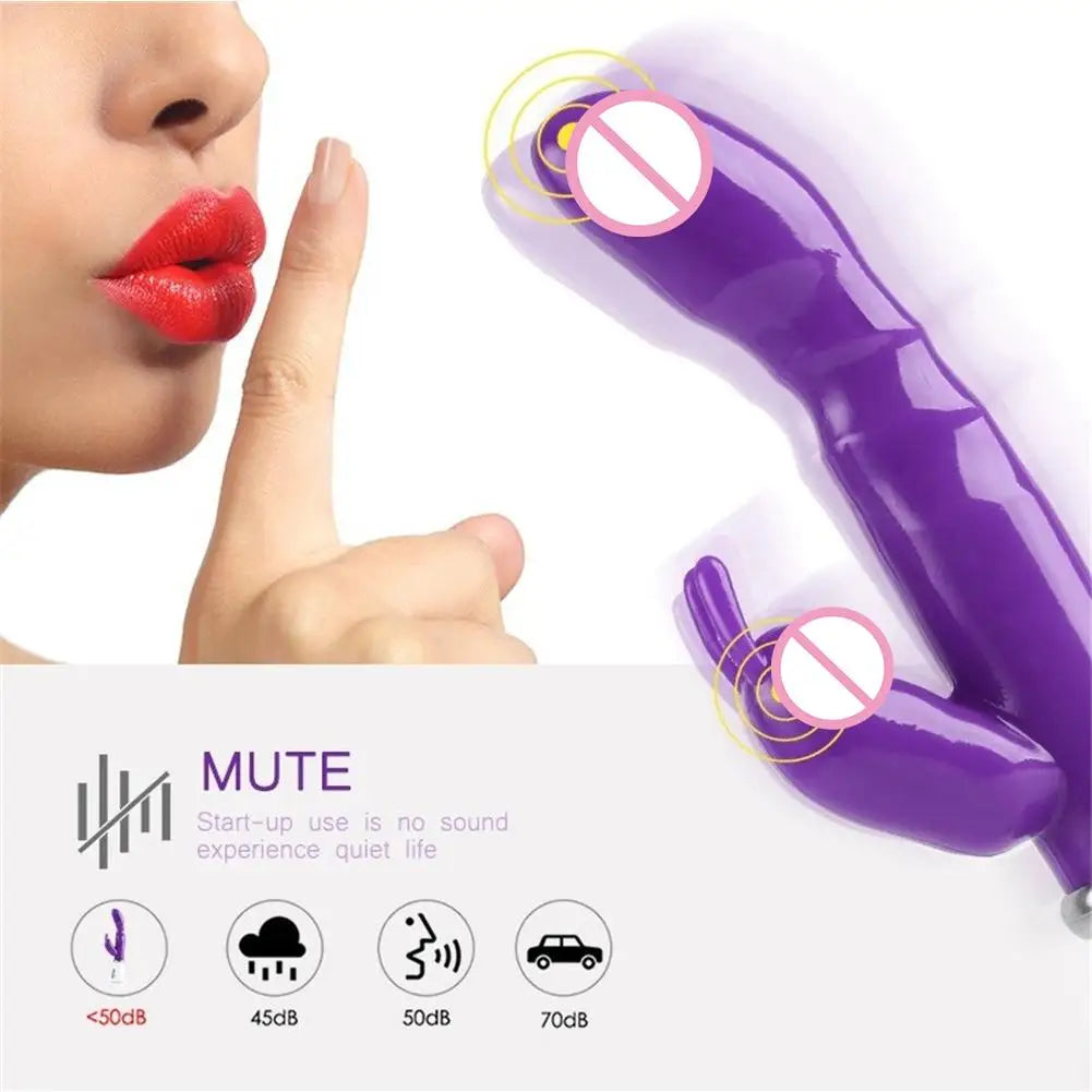 Powerful G Spot Rabbit Dildo Vibrator for Women Adult Sex Toys Clitoris Stimulator Massager Sex toy for Female Masturbator