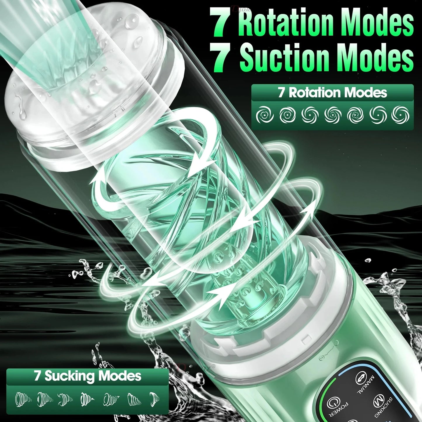 Automatic Male Masturbator Cup LED Display Sucking Vibration Blowjob Real Vagina Pocket Adults 18 Sex Toys For Men Man