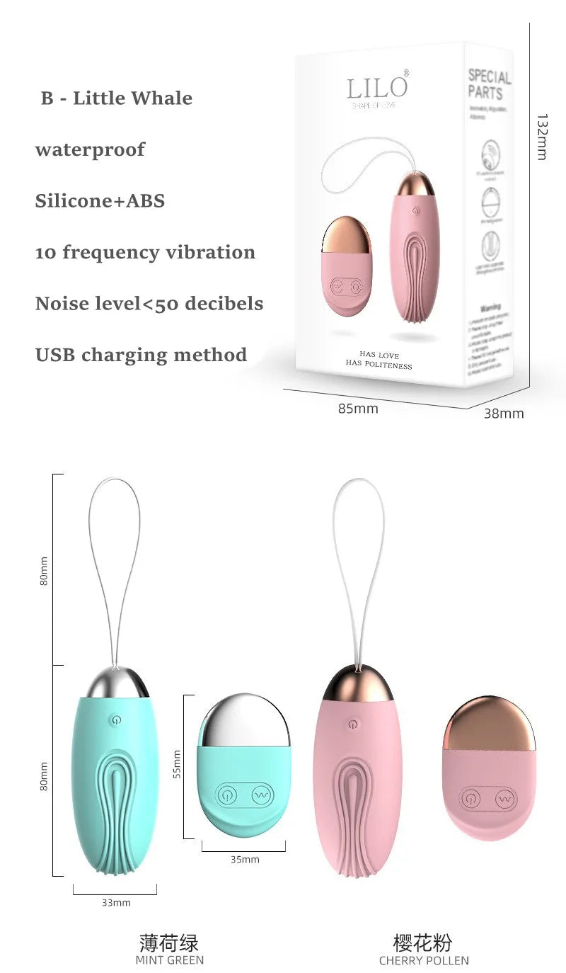 Kegel Ball Wireless Remote Control Vibrating Egg Clitoris Stimulator Vaginal Massage Ball G- Spot Vibrators Sex Toys for Woman