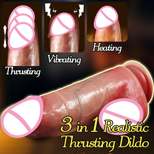 2024 New Remote Controlled Realistic Silicone Dildo Prostate Massage Insert Anal Vibrator Retractable Penis Female Adult Sex Toy