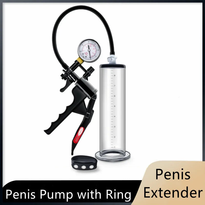 Premium VX8 Male Penis Extender Vacuum Pump Dick Enlargement Enhancer Massager Growth Trainer Sleeve Adult Sextoy For Men Lapump