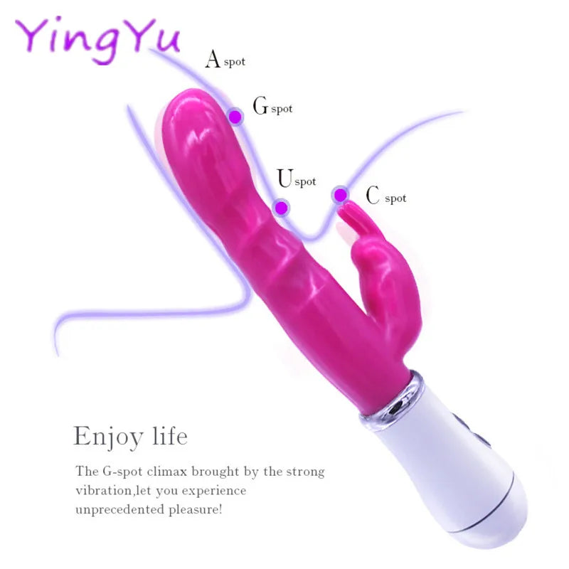 4pcs Adult Toys Dildo Vibrator Sex Toy Double Rod Masturbation Rabbit Vibrator Adult Sex Product Vagina Vibrator for Women