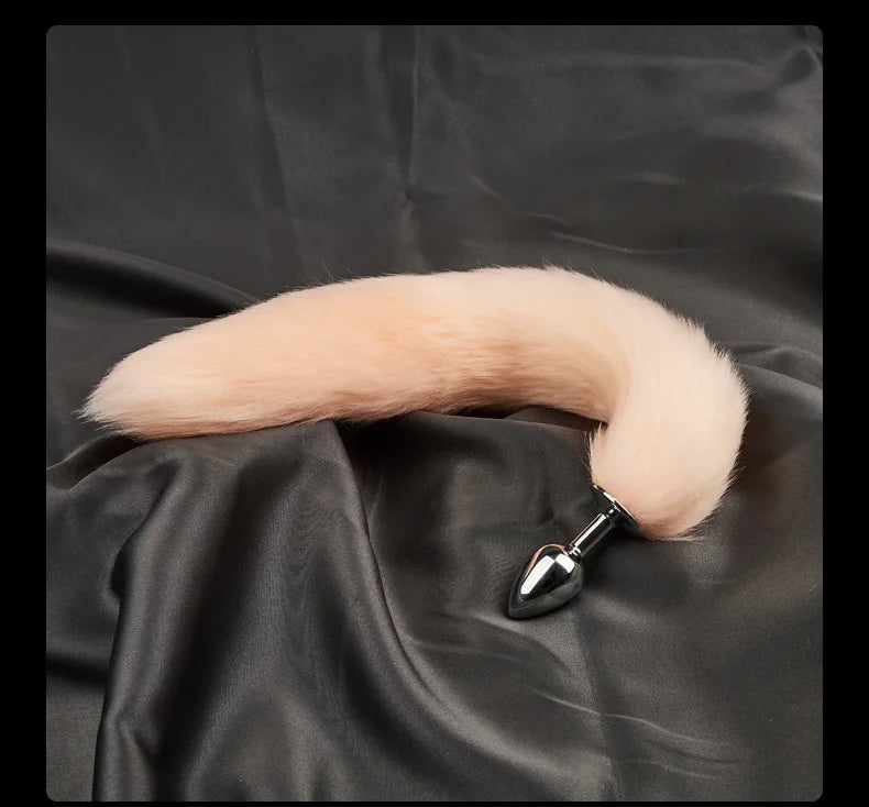 Mini Fox Anal Plug Cute Tail Anal Toys for Beginner Stainles Steel Anal Plug BDSM Game Cosplay Sex Toys for Woman Couple Men