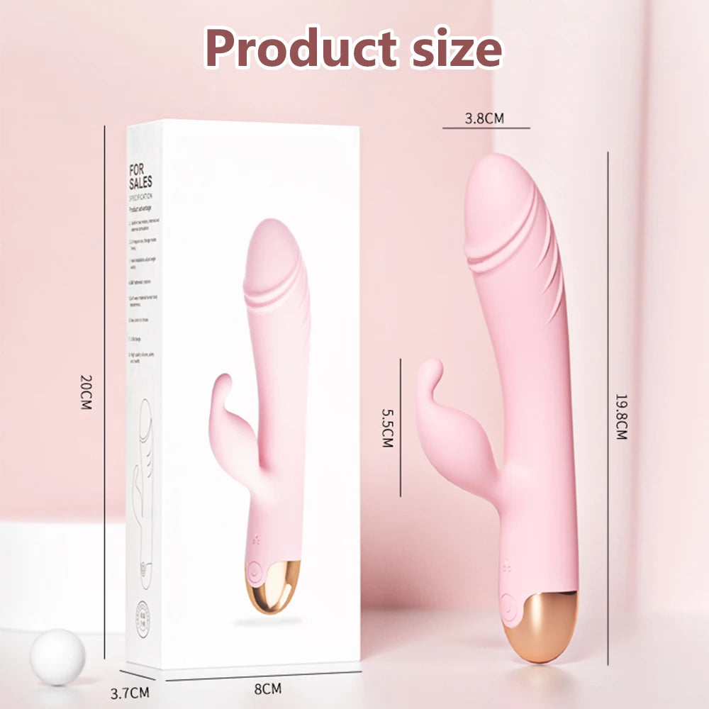 360° Rotating G Spot Vibrator For Women Dual Vibration  Dildo Female Vagina Clitoris Massager Sex Toys For Women Adult Toys