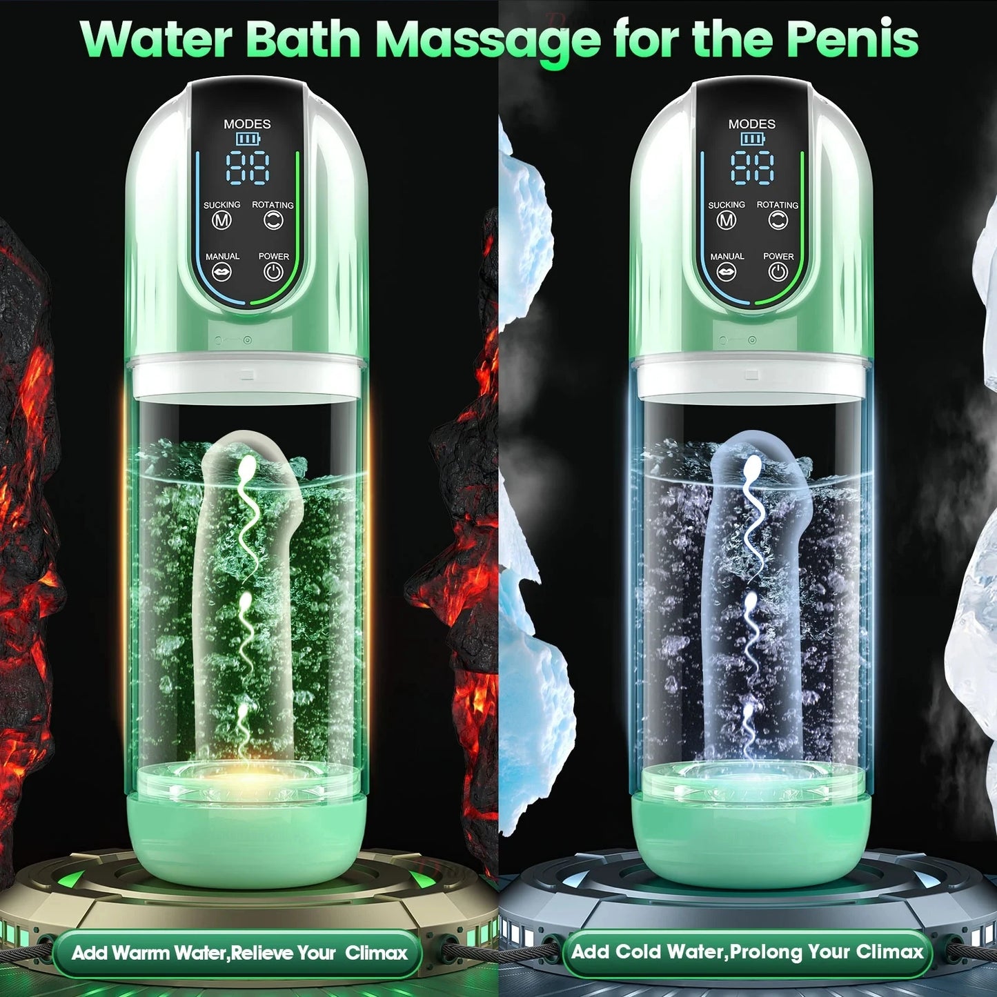 Automatic Male Masturbator Cup LED Display Sucking Vibration Blowjob Real Vagina Pocket Adults 18 Sex Toys For Men Man