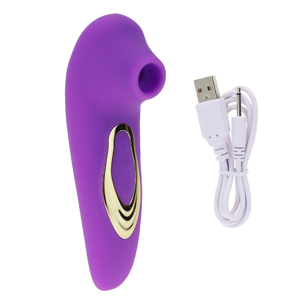 Powerful Clitoris Sucking Tongue Vibrator for Women Nipples Suction Stimulator 10 Vibration Modes Clitoral Massager Waterproof