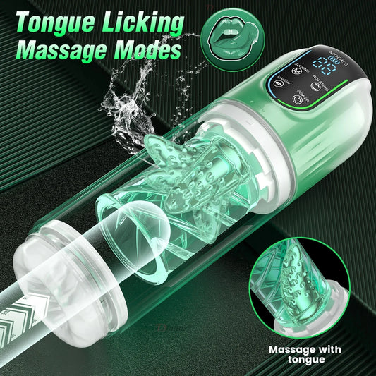 Automatic Male Masturbator Cup LED Display Sucking Vibration Blowjob Real Vagina Pocket Adults 18 Sex Toys For Men Man