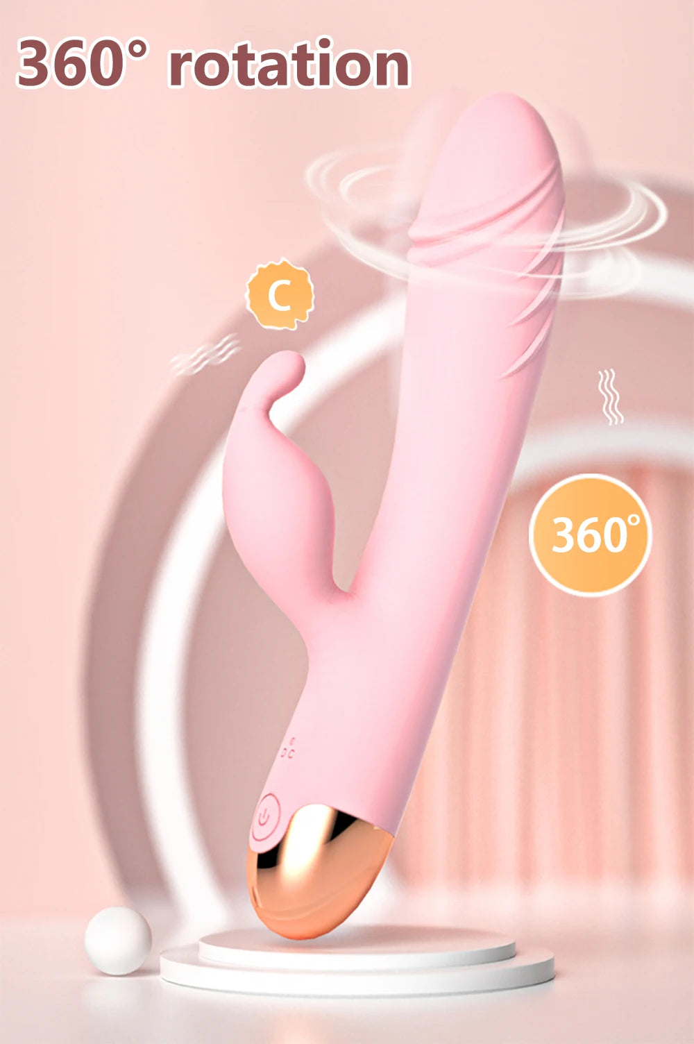 360° Rotating G Spot Vibrator For Women Dual Vibration  Dildo Female Vagina Clitoris Massager Sex Toys For Women Adult Toys