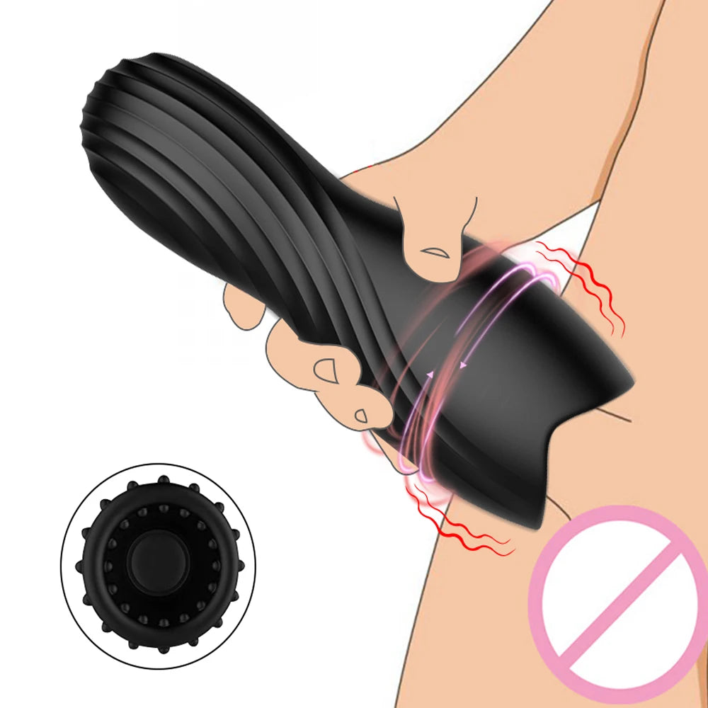 10 Modes Penis Delay Trainer Vibrator Male Masturbator Automatic Oral Climax Sex Glans Stimulate Massager Adult Sex Toys for Men