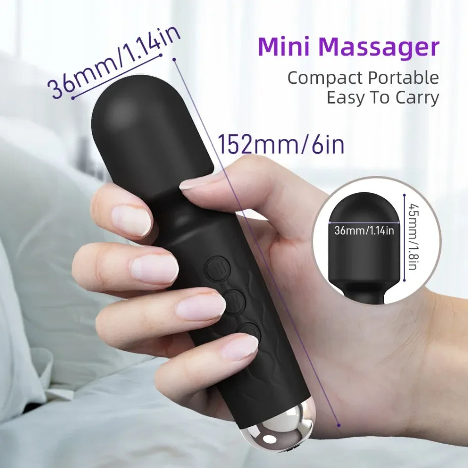 20 Speeds Powerful AV Vibrator for Women Nipple G spot Clitoris Stimulator Magic-Wand Dildo Female Masturbation Adult Sex Toys