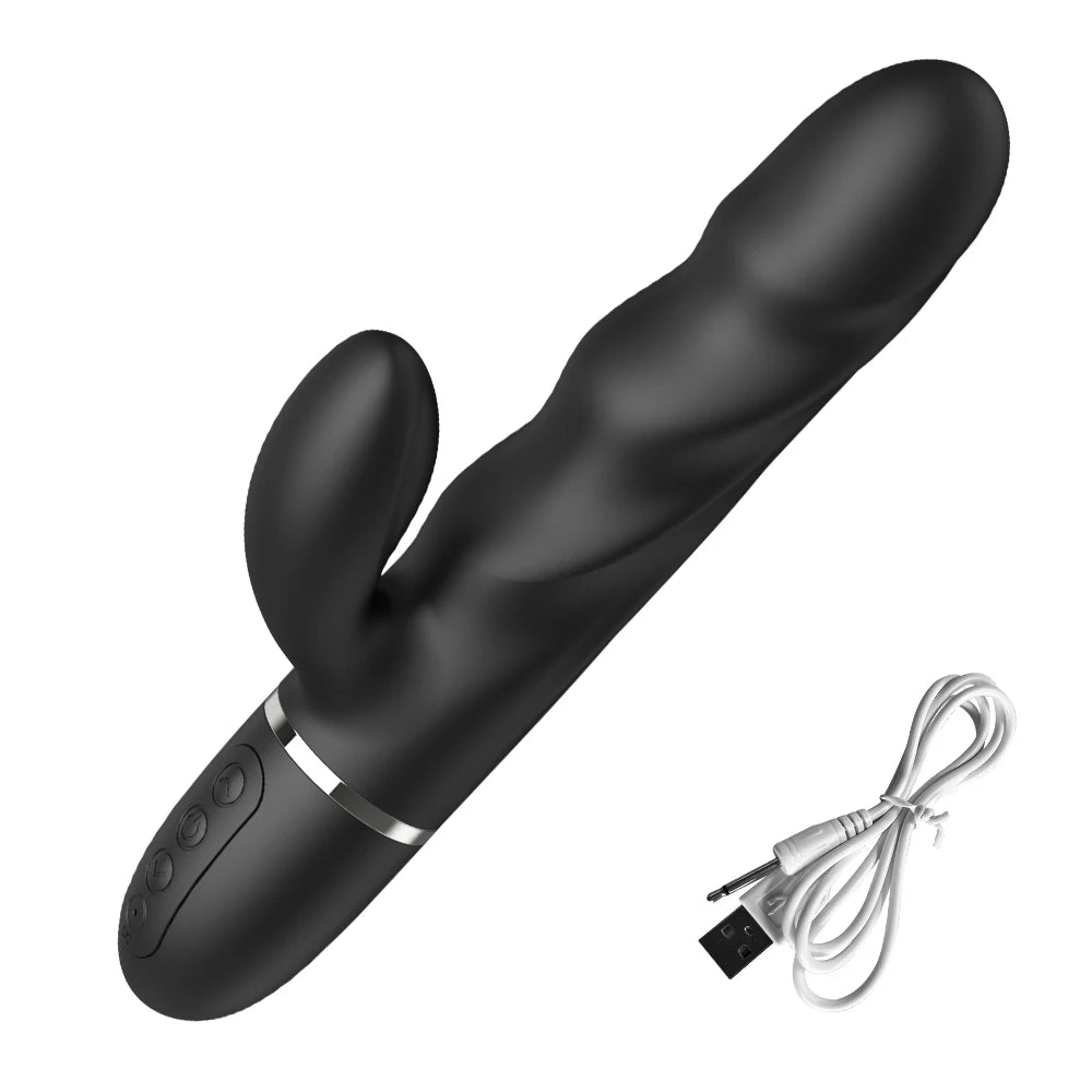 24cm Big Dildo Powerful Rabbit Vibrator Vaginal G-Spot Massager Adult Sex Toys for Couple Clitoris Stimulator Sex Vibrating Toy