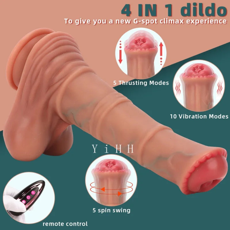 Horse Dildo Vibrator for Women dildo with suction cup Thrusting Massage Vibration Wand Vaginal Stimulation Masturbator Sex Toys