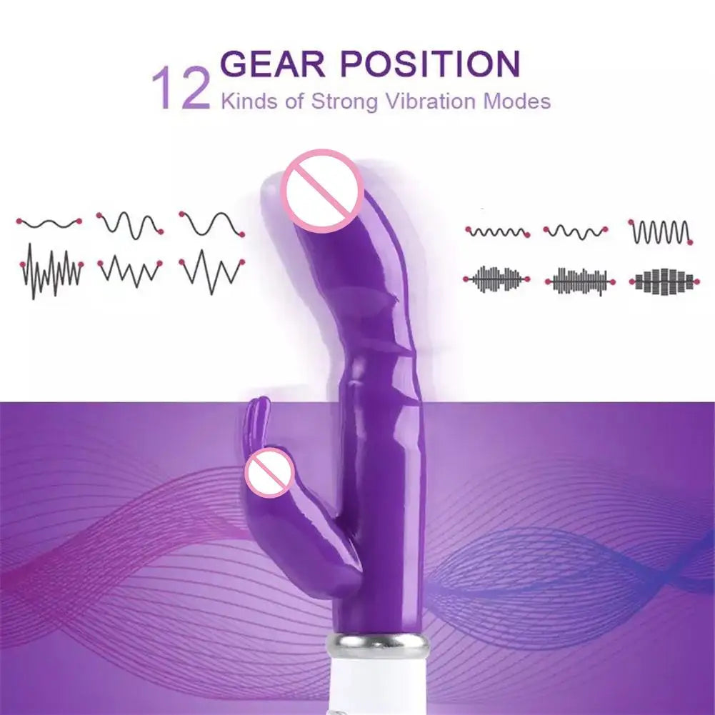 Powerful G Spot Rabbit Dildo Vibrator for Women Adult Sex Toys Clitoris Stimulator Massager Sex toy for Female Masturbator